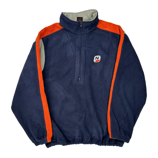 Nike Contrast Stitch 1/4 Zip - Medium Orange Polyester