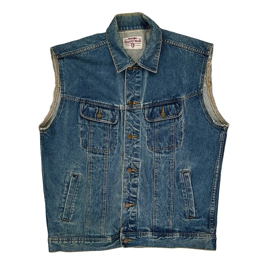 Wrangler Denim Gilet - XL Blue Denim
