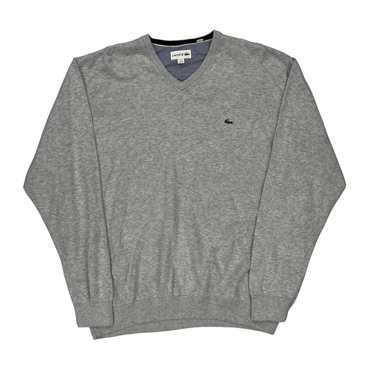 Lacoste Jumper - 4XL Grey Cotton