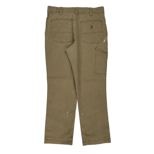 Carhartt Carpenter Trousers - 32W 32L Khaki Cotton