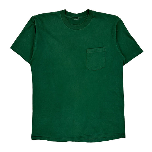 Blank Gildan Single Stitch T-Shirt - XL Green Cotton