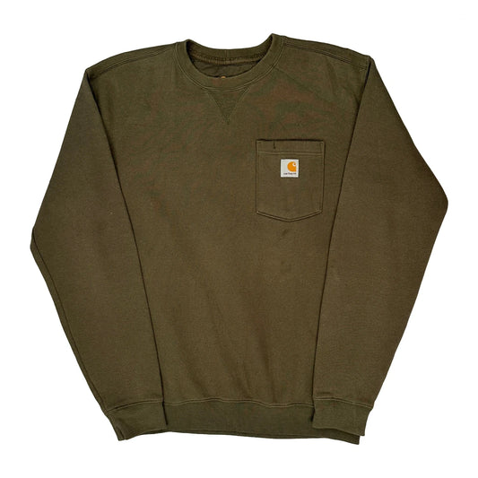 Vintage Carhartt Sweatshirt - Medium Green Cotton