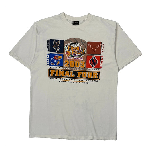Vintage Ncaa Final Four 2003 Gear Graphic T-Shirt - Large White Cotton