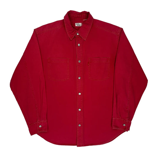 Vintage Levis Shirt - XL Red Cotton