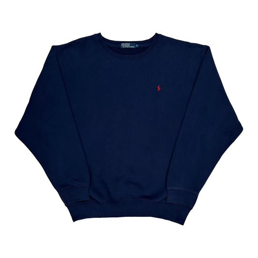 Polo By Ralph Lauren Sweatshirt - XL Navy Cotton