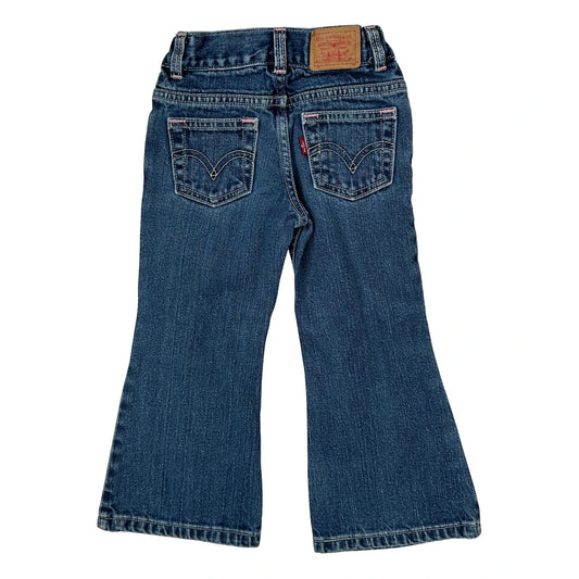 Age 4 Levis Flared Jeans - XS Blue Cotton