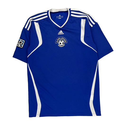 Appleton Adidas Football Football Shirt - Medium Blue Polyester