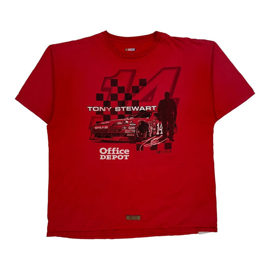 Tony Stewart Nascar T-Shirt - 2XL Red Cotton