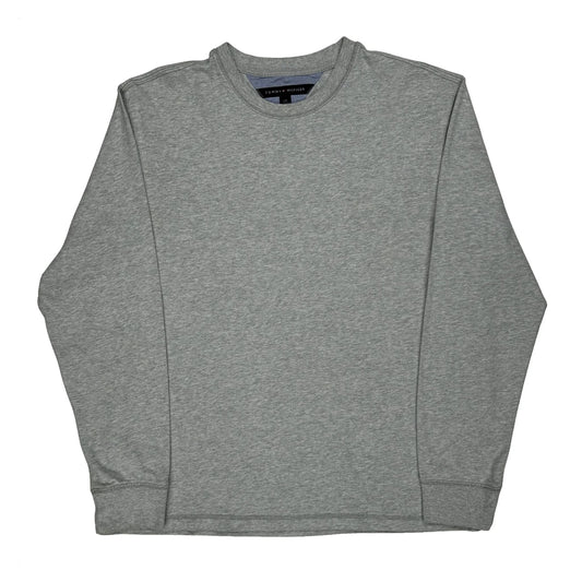 Tommy Hilfiger Long Sleeve T-Shirt - Large Grey Cotton