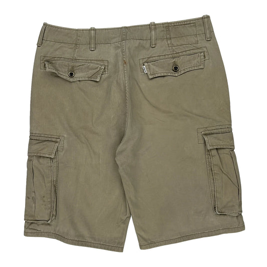 Levis Cargo Shorts - 34W 11L Khaki Cotton