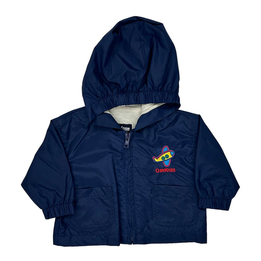 Age 6-9 Months Oshkosh Windbreaker - 4XS Navy Polyester