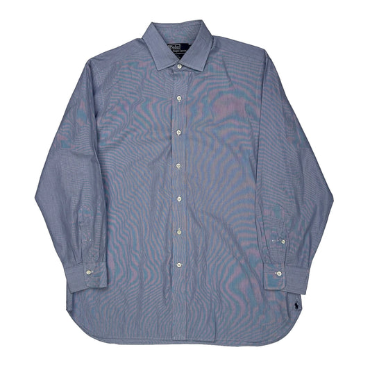 Polo By Ralph Lauren Shirt - Large Blue Cotton