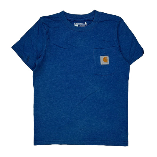Age 7 Carhartt T-Shirt - Small Blue Cotton