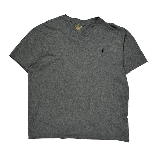 Polo By Ralph Lauren T-Shirt - XL Grey Cotton