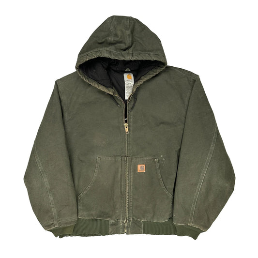 Vintage Carhartt J130 Mos Jacket - XL Green Cotton