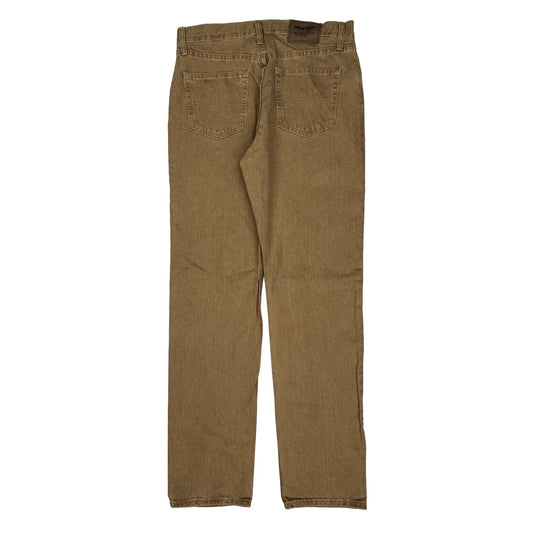 Wrangler Jeans - 33W 34L Brown Cotton