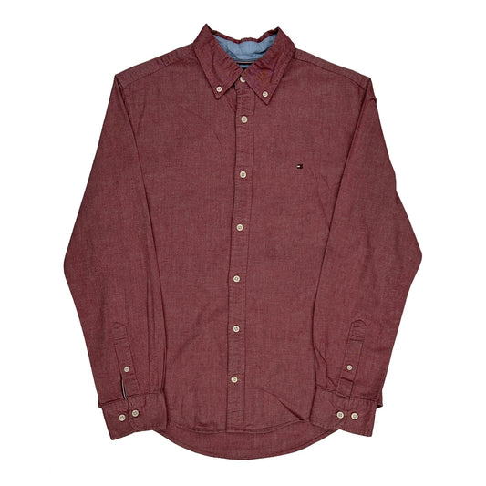 Tommy Hilfiger Shirt - Medium Red Cotton