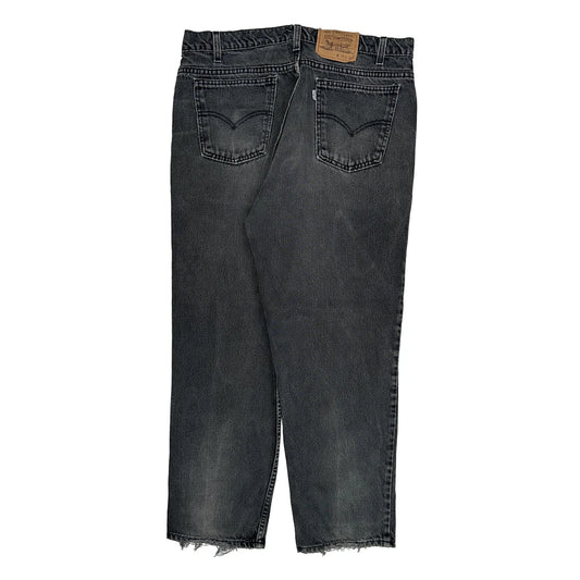 Vintage Levis White Tab Jeans - 34W 29L Grey Denim