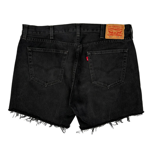 Levis Denim Shorts - 38W 8L Black Cotton