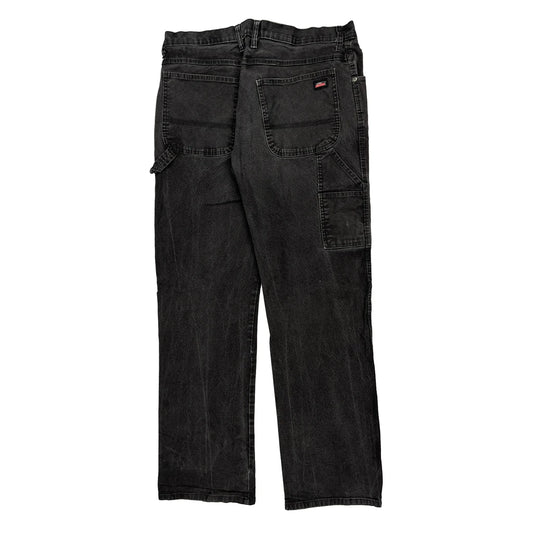 Dickies Carpenter Trousers - 34W 34L Acid Wash Cotton Blend