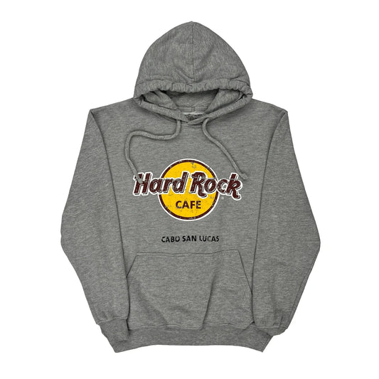 Cabo San Lucas Hard Rock Cafe Hoodie - Large Grey Cotton Blend