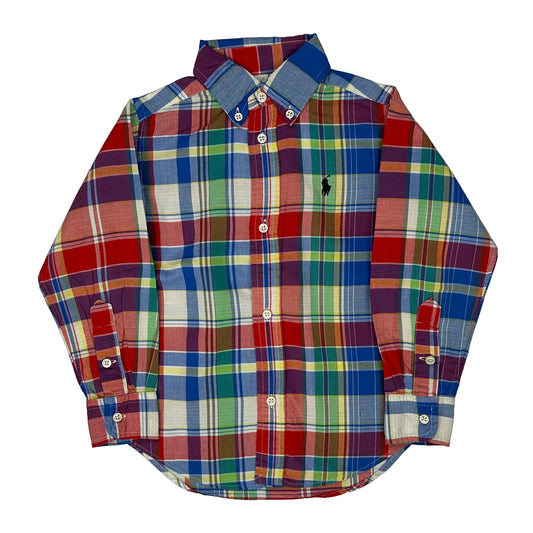Age 3 Ralph Lauren Checked Shirt - 2XS Multicoloured Cotton
