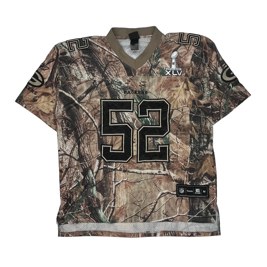 Packers Reebok Nfl Jersey - Medium Camo Polyester