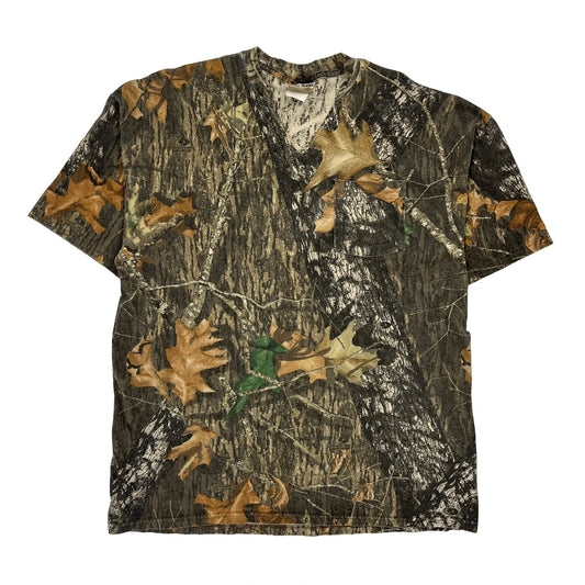 Jerzees Camo T-Shirt - XL Green Cotton