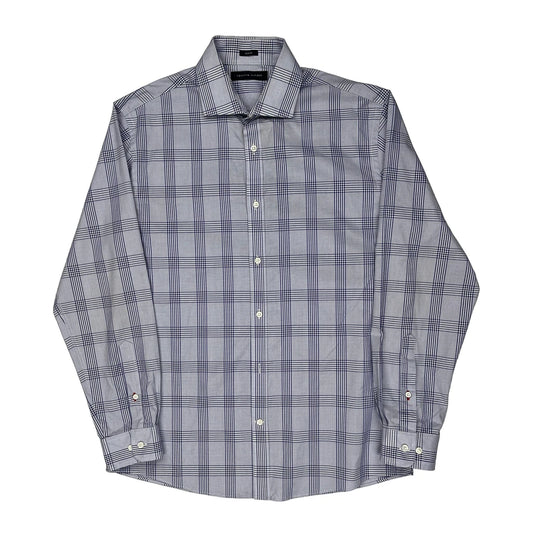 Tommy Hilfiger Checked Shirt - Medium Blue Cotton