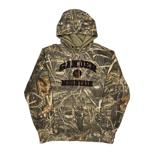 Vintage Gander Camo Hoodie - Large Camo Cotton