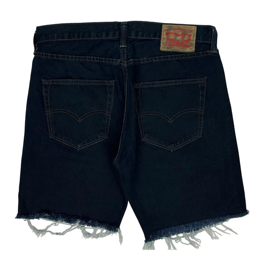 Levis Denim Shorts - 33W 9L Dark Wash Denim