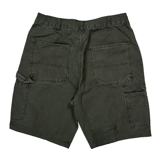 Carhartt Double Knee Carpenter Shorts - 28W 9L Grey Cotton