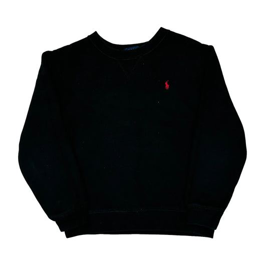 Age 7 Polo By Ralph Lauren Sweatshirt - Small Black Cotton