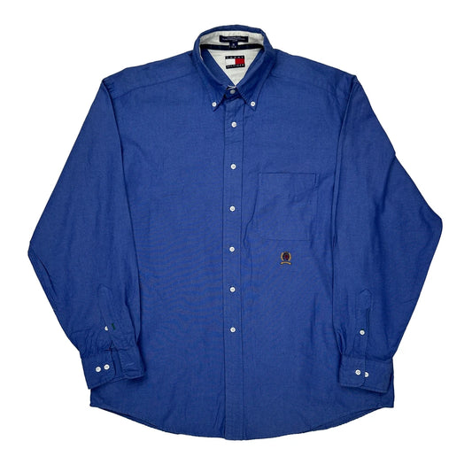 Tommy Hilfiger Shirt - Large Blue Cotton