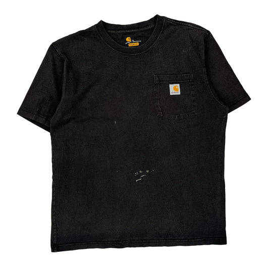 Carhartt T-Shirt - Medium Black Cotton