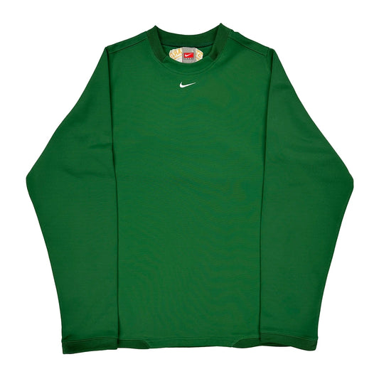 St. Edward Baseball Nike Long Sleeve T-Shirt - Large Green Polyester