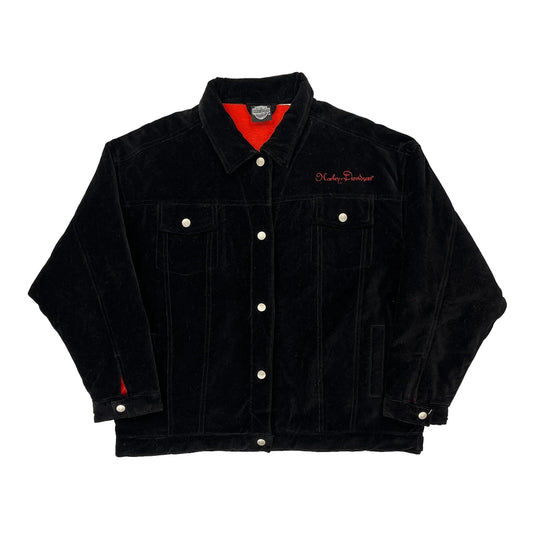 Motorcycle Harley Davidson Graphic Jacket - 2XL Black Velvet