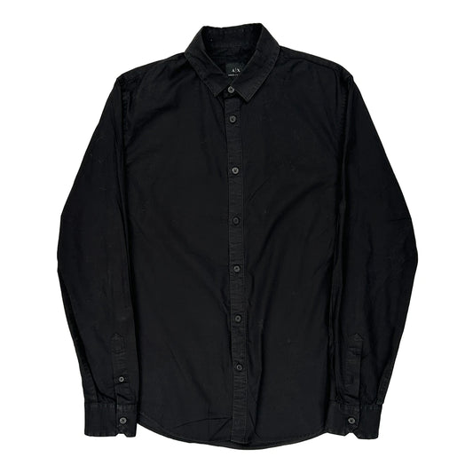 Armani Exchange Slim Shirt - Small Black Cotton