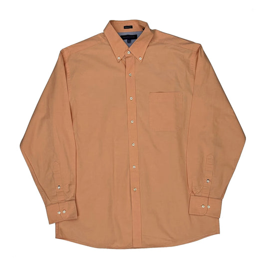 Vintage Tommy Hilfiger Shirt - Large Orange Cotton