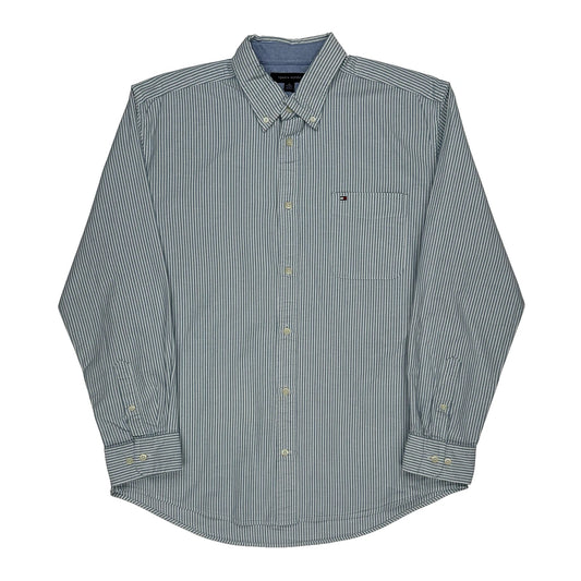 Tommy Hilfiger Striped Shirt - XL Blue Cotton