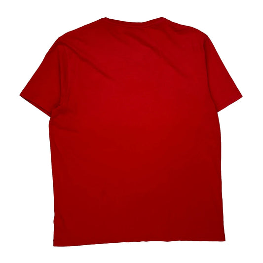 Ralph Lauren Slim Fit T-Shirt - XL Red Cotton