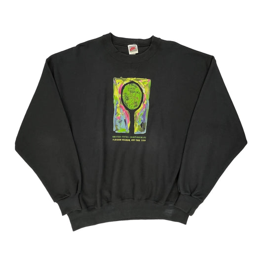 Made In USA Nike Graphic Sweatshirt - XL Black Cotton Blend