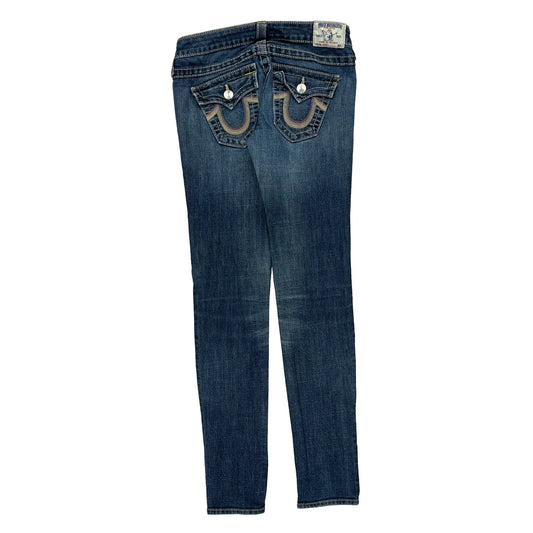 Made In USa True Religion Skinny Jeans - 30W UK 8 Blue Cotton