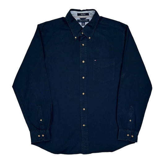 Tommy Hilfiger Shirt - Large Navy Cotton