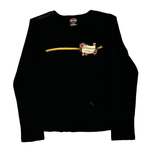 Whitt'S Harley-Davidson Manassas, Virginia Harley Davidson Graphic Long Sleeve T-Shirt - XL Black Cotton