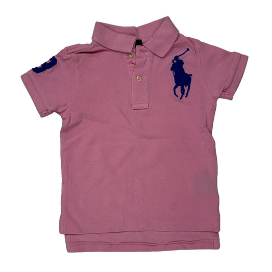 Age 2 Polo By Ralph Lauren Polo Shirt - 3XS Pink Cotton