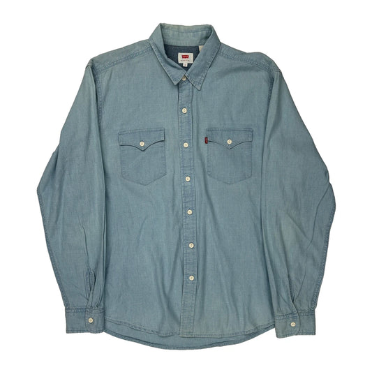 Levis Denim Shirt - Medium Light Wash Cotton
