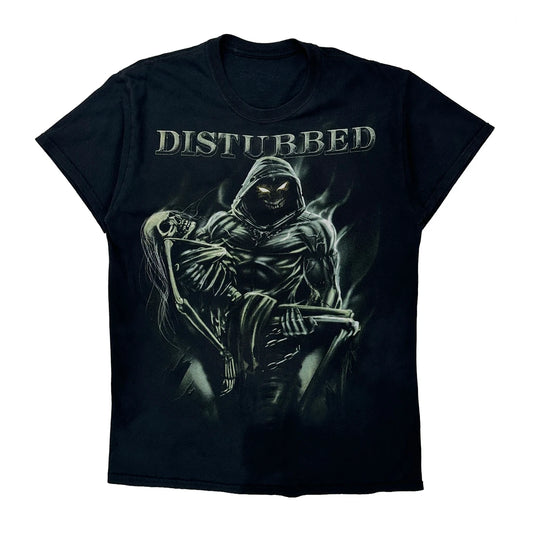 Band Merchandise Disturbed Band T-Shirt - Medium Black Cotton