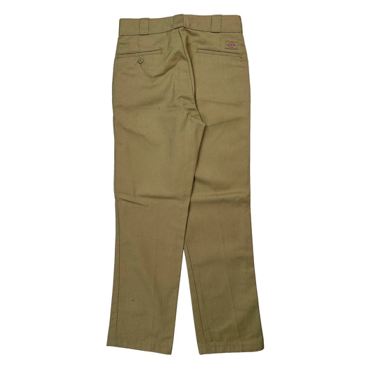Dickies Trousers - 30W 32L Khaki Polyester Blend