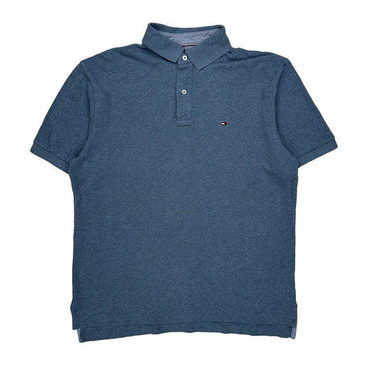 Vintage Tommy Hilfiger Polo Shirt - Large Blue Cotton